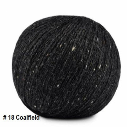 Jody Long's Alba Yarn in colorway #18 Coalfield. A DK weight in Merino, Alpaca and Viscose.