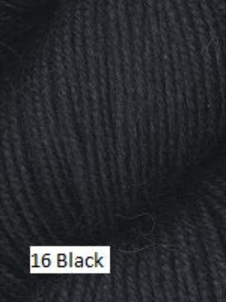 Cozy Alpaca from Ella Rae. A blend of Acrylic and Baby Alpaca.  Color #16 Black