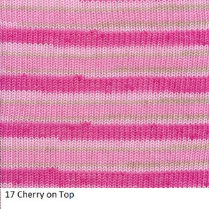 Phoenix DK Print Yarn from Ella Rae. A smooth plied 100% Cotton yarn in a long color change stripe.