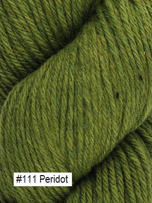 Santa Cruz Yarn from Juniper Moon Farms. Color #110 Peridot