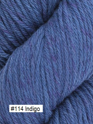 Santa Cruz Yarn from Juniper Moon Farms. Color #114 Indigo