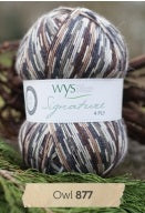 Signature 4 Ply Yarn from West Yorkshire Spinners. Color #877 Owl