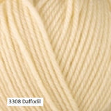 Berroco Ultra Wool, a superwah worsted weight yarn. Color 3308 Daffodil