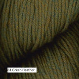 Worsted Merino Superwash Yarn from Plymouth Yarn. color # 81 Green Heather