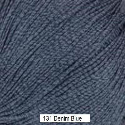 Bamboo Pop Yarn from Universal.  Color #131 Denim Blue