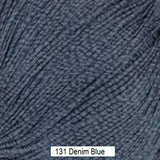 Bamboo Pop Yarn from Universal.  Color #131 Denim Blue
