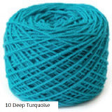 Co Ba Si Plus from Hi Koo. A blend of Cotton, Bamboo, Silk and Nylon. Color #10 Deep Turquoise