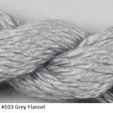 Silk and Ivory Needlepoint Yarn. Color #103Grey Flannel