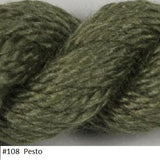 Silk and Ivory Needlepoint Yarn. Color #108 Pesto