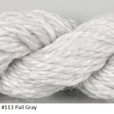 Silk and Ivory Needlepoint Yarn. Color #113 Pail Gray