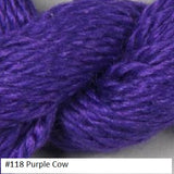 Silk and Ivory Needlepoint Yarn. Color #118 Purple Cow