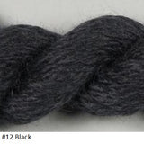 Silk and Ivory Needlepoint Yarn. Color #12 Black