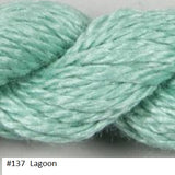Silk and Ivory Needlepoint Yarn. Color #137 Lagoon