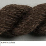 Silk and Ivory Needlepoint Yarn. Color #16 Chocolate