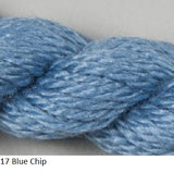 Silk and Ivory Needlepoint Yarn. Color #17 Blue Chip