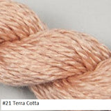 Silk and Ivory Needlepoint Yarn. Color #21 Terra Cotta