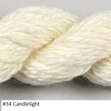 Silk and Ivory Needlepoint Yarn. Color #34 Candlelight