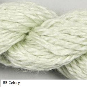 Silk and Ivory a yarn for Needlepoint from Brow Paper Packages. A stranded Blend of Silk and Merino Wool