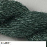 Silk & Ivory, a Needlepoint Yarn. Colrs in Greens.