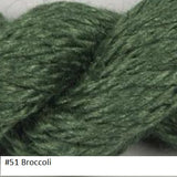 Silk and Ivory Needlepoint Yarn. Color #51 Broccoli