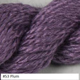 Silk and Ivory Needlepoint Yarn. Color #53 Plum