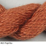 Silk and Ivory Needlepoint Yarn. Color #63 Paprika