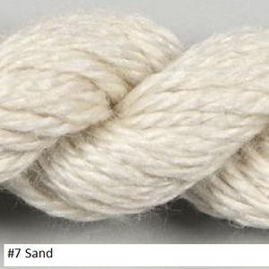 Silk and Ivory Needlepoint Yarn, in a blend of Silk and Merino Wool