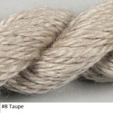 Silk and Ivory Needlepoint Yarn. Color #8 Taupe