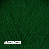 Galway Yarn from Plymouth Yarns. Color #82 Forest Green