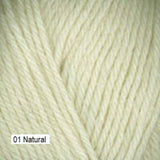 Galway Yarn from Plymouth Yarns. Color #01 Natural
