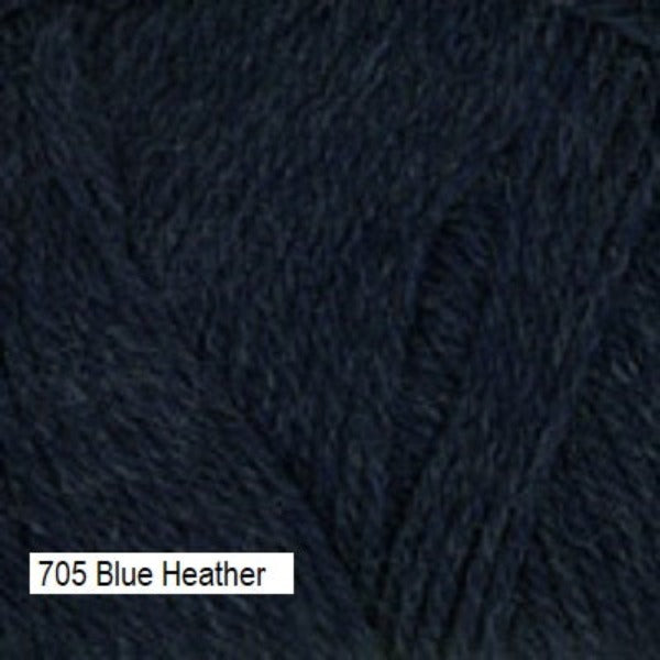 Galway Yarn from Plymouth Yarns. Color  #705 Blue Heather