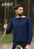 Jody Long's Harris pullover sweater, knitted in Alba Yarn.