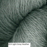 Homestead Yarn from Plymouth Yarn. Color 24 Light Gray Heather