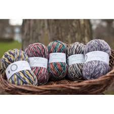 Signature 4 Ply Sock Yarn from West Yorkshire Spinnerrs. A plied yarn of wool and nylon