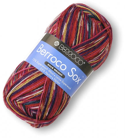 Berroco Sox Yarn. A blend of Superwash Wool and Nylon. 100 grams 440 yards.