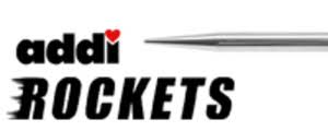 Addi Rockets. Addi fixed knitting needles in 16" length