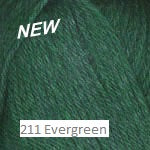 Hearthstone DK Yarn from Plymouth Yarn. Color #211 Evergreen