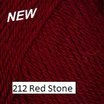Hearthstone DK Yarn from Plymouth Yarn. Color #212 Red Stone