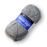 Remix Light Yarn from Berroco. A DK weight yarn made of recycled fibers.