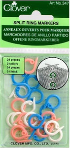 Split Ring Stitch Markers from Clover #347