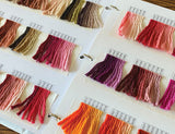 Waverly Wool Color Shade book. Brown Sheep Yarn's needlepoint yarn.