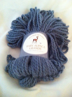 Plymouth Yarn's Baby Alpaca Grande.  A Chunky weight plied yarn in 100% Baby Alpaca.