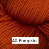 Worsted Merino Superwash Yarn from Plymouth. Color #40 Pumpkin