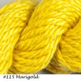 Silk & Ivory, a Needlepoint Yarn. Colors Yellow and Orange.