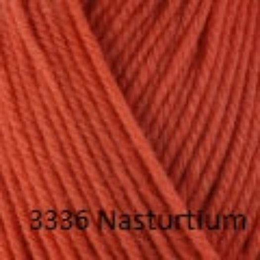 Berroco Ultra Wool, a superwah worsted weight yarn. Color 3336 Nasturtium