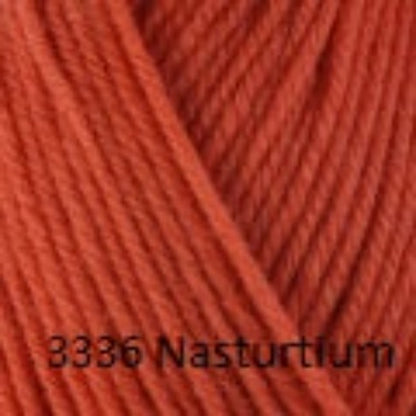 Berroco Ultra Wool, a superwah worsted weight yarn. Color 3336 Nasturtium