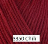 Berroco Ultra Wool, a superwah worsted weight yarn. Color 3350 Chili