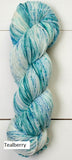 Twizzlefoot Yarn from Mountain Colors.  Color Teaberry